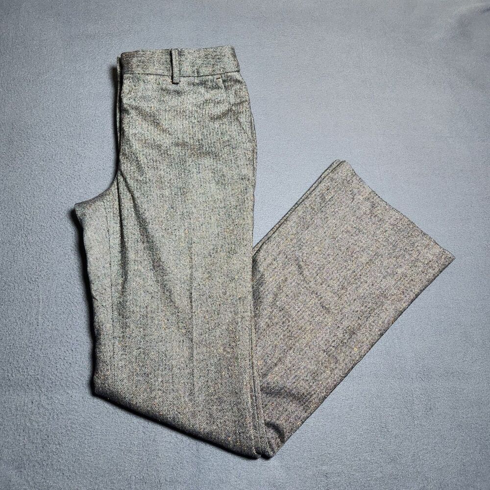 Talbots Women 2 Raleigh Wool Blend Italy Fabric Lined Straight Leg Dress Pants